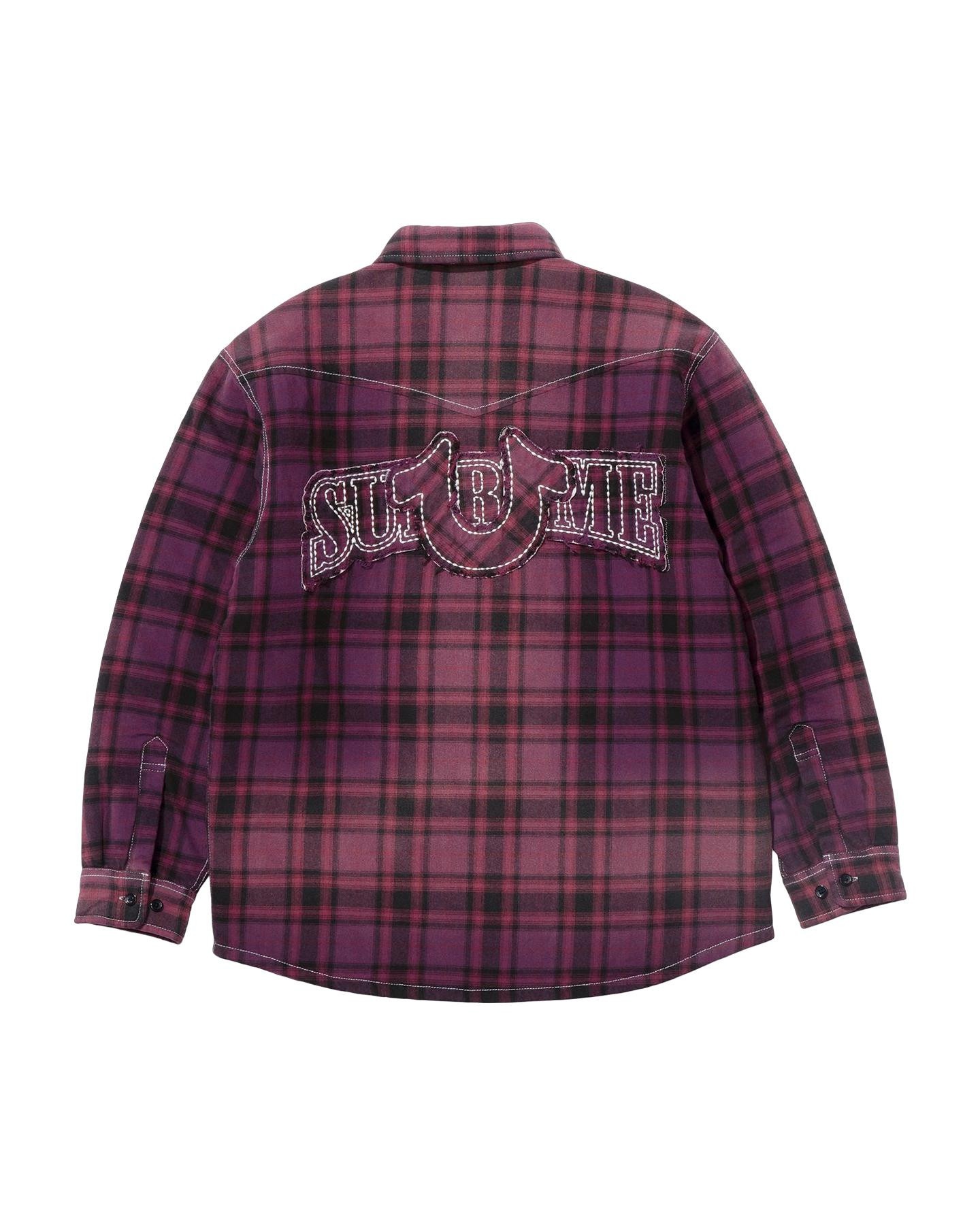 Supreme®/True Religion® Quilted Lined Plaid Flannel Shirt view 15